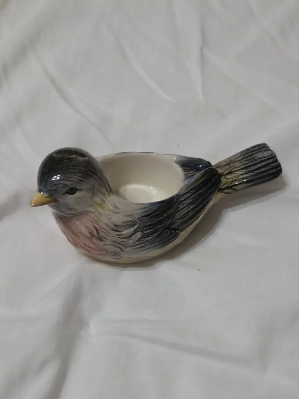Yankee Candle Vtg Robin Bird Tea Light Holder 